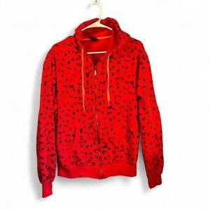 Y2K Shut And Skate Red Zip Up Size M